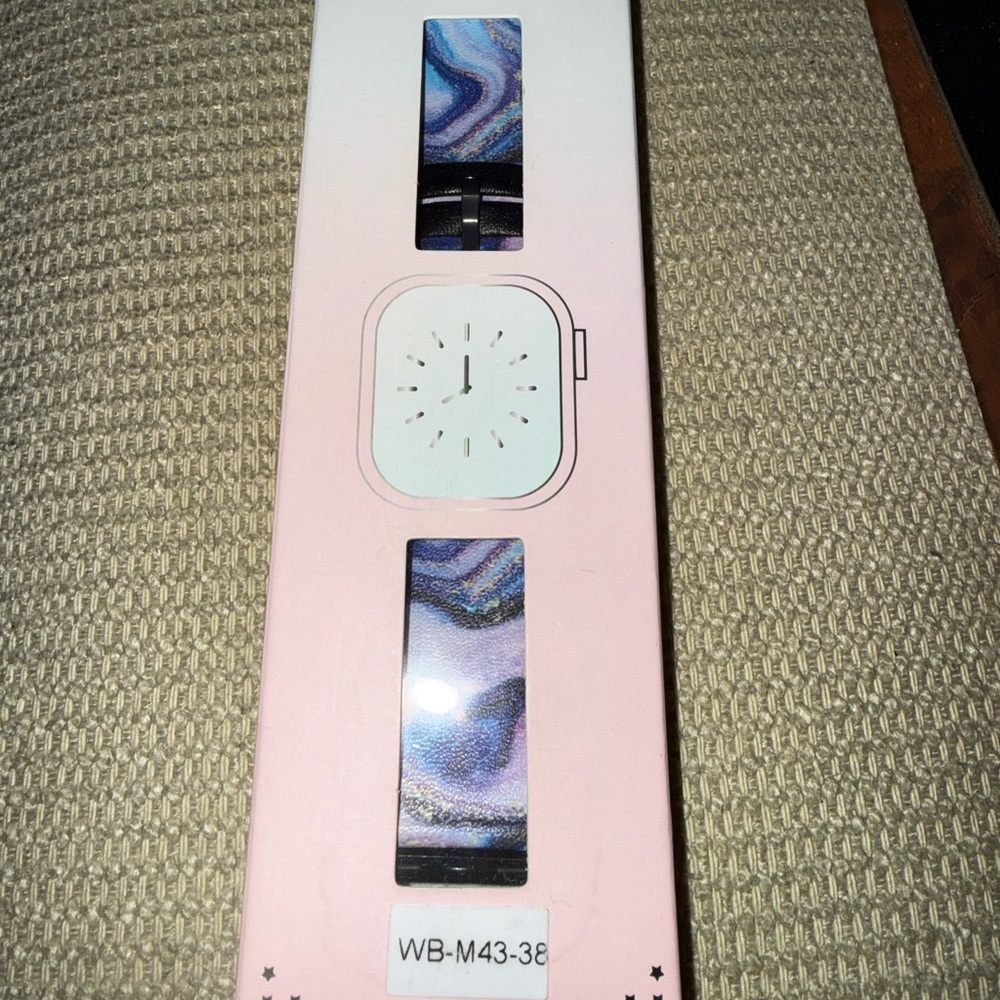 Velvet Caviar Galaxy Glitter Apple Watch Band 38mm/40mm Vegan Leather - Picture 6 of 9